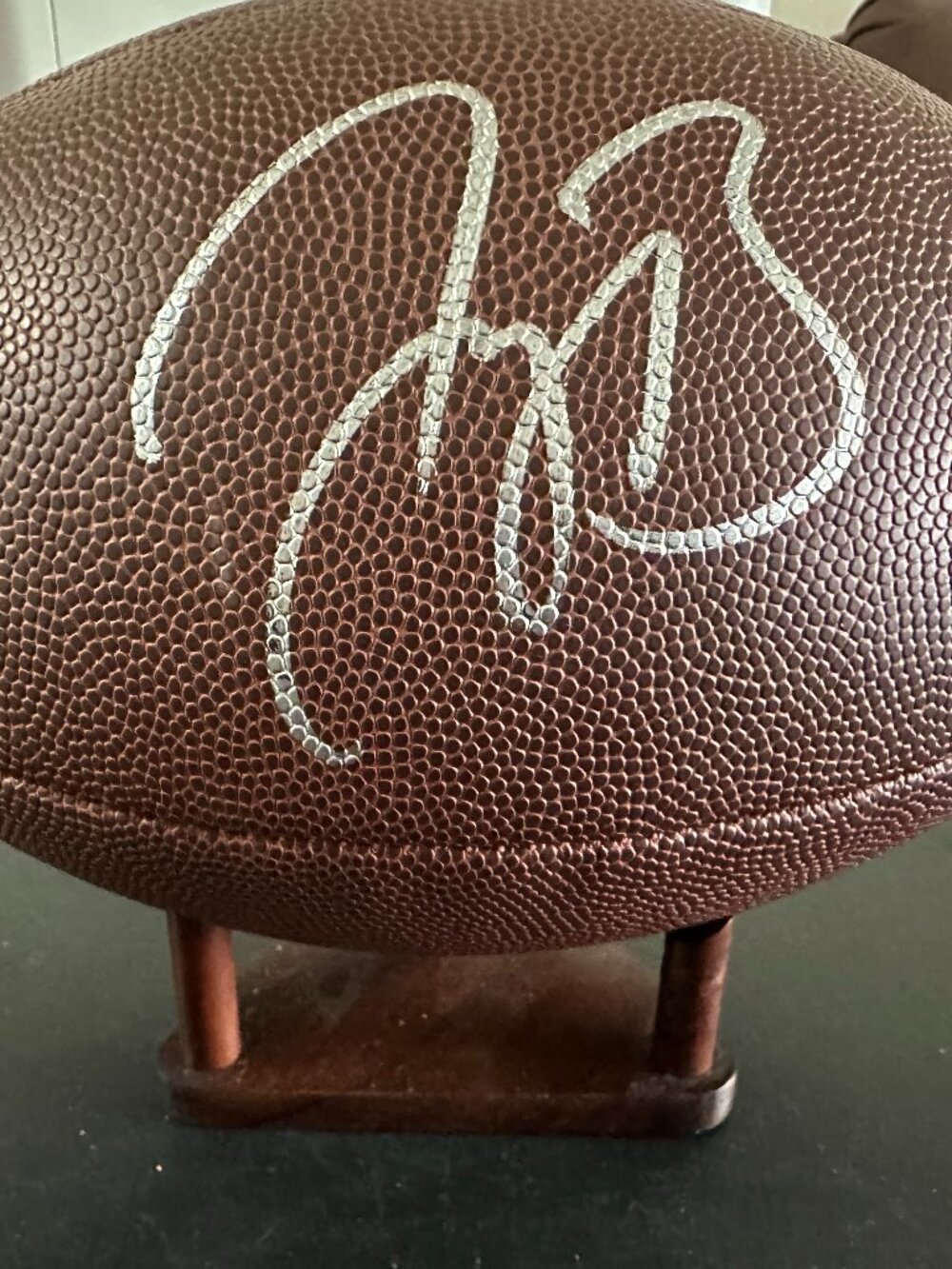 Joe Burrow signed Cincinnati Bengals QB autographed Wilson football w/COA - 938